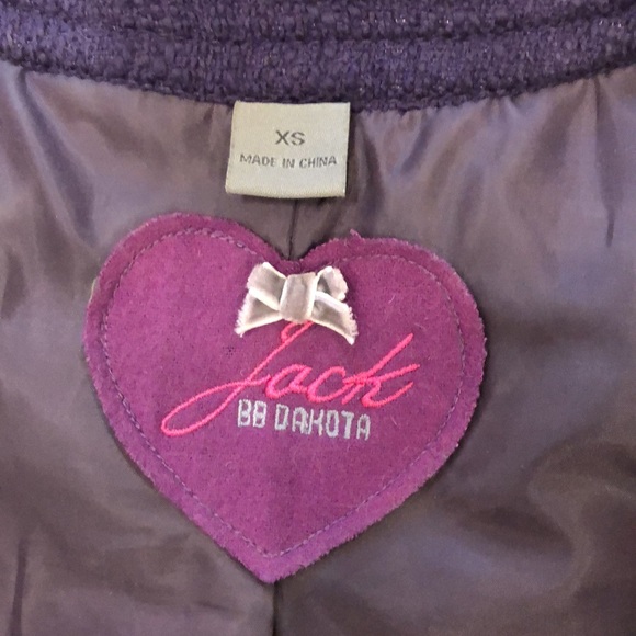 Purple Button Up Work Jacket - Picture 7 of 9